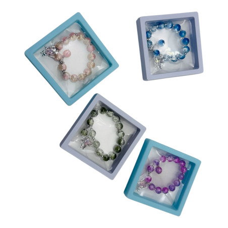 Bratara Copii Fashion Jewelry – 4 Bucăți, Mărgele Colorate, Charm Unicorn