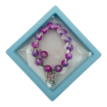 Bratara Copii Fashion Jewelry – 4 Bucăți, Mărgele Colorate, Charm Unicorn