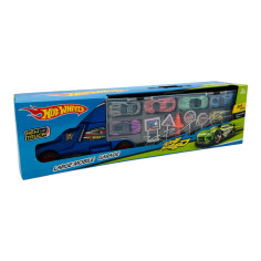 Camion Transport Mașinuțe – Garaj Mobil, 44x13 cm, Set 10...