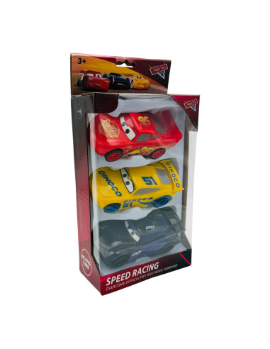 Set 3 Masini de Curse Speed Racing -...