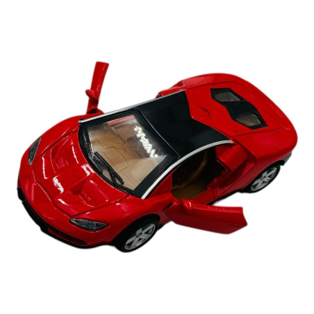 Mașinuță Sport Metalică cu Uși Deschise, 15×7.5×6.5 cm – Modele și Culori Variate