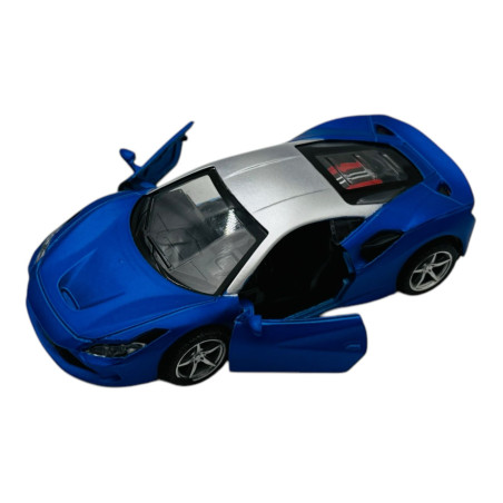Mașinuță Sport Metalică cu Uși Deschise, 15×7.5×6.5 cm – Modele și Culori Variate