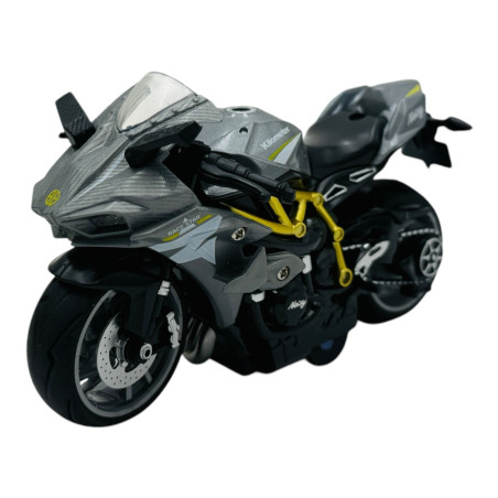 Motocicletă Metalică 1:14 – Model Realist, Design Sportiv, 14.5×10.5×7.5cm