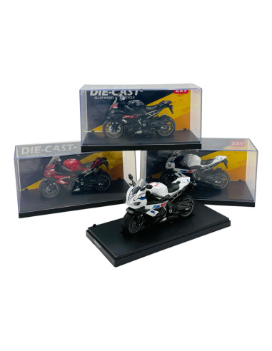 Motocicletă Metalică 1:14 cu Cutie de...