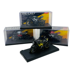 Motocicletă Metalică 1:14 cu Cutie de Expunere – Modele...
