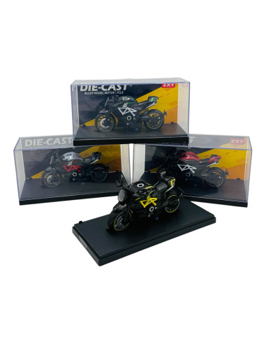 Motocicletă Metalică 1:14 cu Cutie de...
