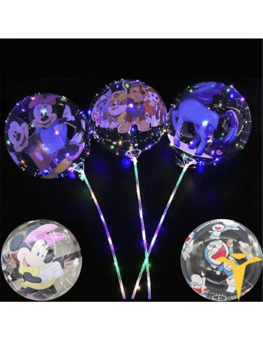Balon Transparent cu Lumină LED cu...