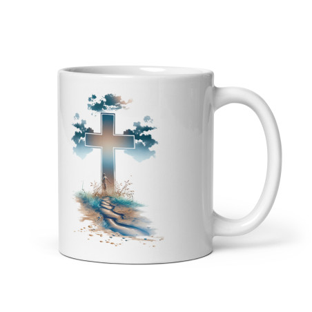 Cana ceramică cu simbol al credinței – Cadou special – 330 ml