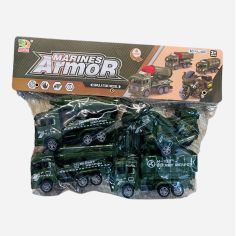 Set 4 vehicule militare, Marine Armor, 28.5×22×5cm, +3ani