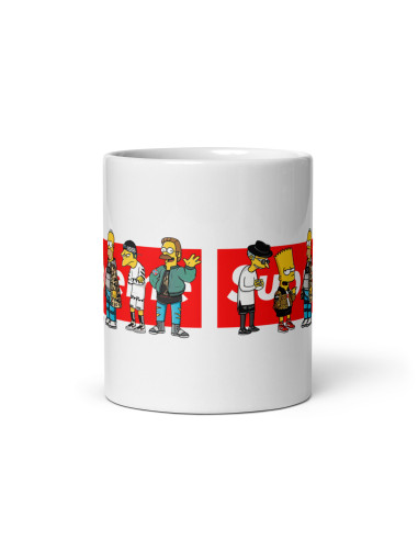 Cana ceramica cu familie colorata si...