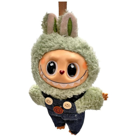 Labubu Plus Super Dragalas aproximativ 18cm – Jucarie Colorata cu Salopeta pentru Cadouri Kawaii si Colectie Adorabila, En-gros