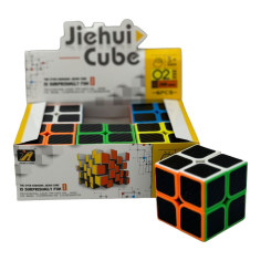 En-gros Cub Rubik 2×2×2, color line, black face, 5×5×5cm,...