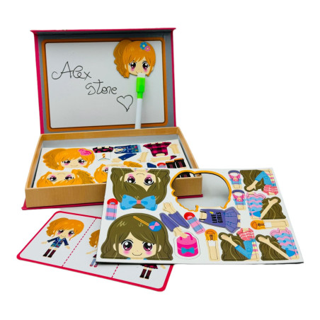 En-gros Puzzle magnetic cu tablita si activitati educative, 22×16.5×3cm, +3ani