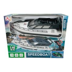 Vapor cu radio-comanda Speed Boat, merge pe apa, cu acumulator, +3ani, 30×23×10.5cm