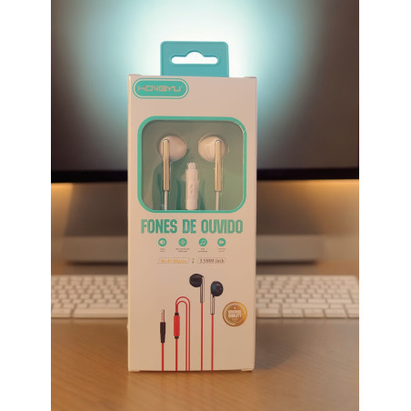Casti cu fir HY-09, In-Ear cu telecomanda pentru apeluri/volum, mufa Jack 3.5mm, lungime cablu 120CM, Engros