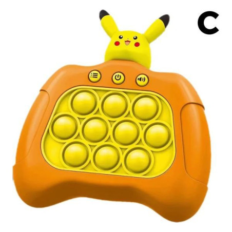 Joc interactiv Pop-ItConsola, antistres, cu sunete si lumini, diverse figurine, +3ani, en-gros