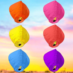 Lampion din hartie, diverse culori, en-gros