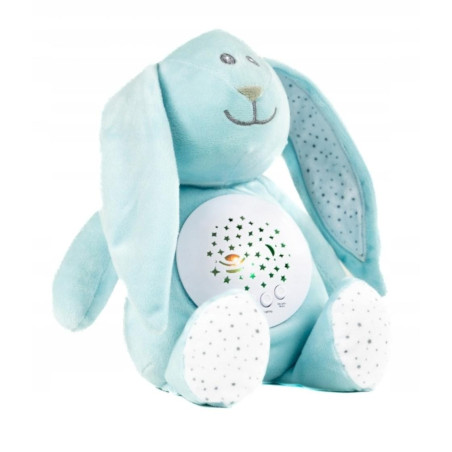 Jucarie din plus pentru bebelusi, Animalut Adorabil, cu proiectie forme luminoase si sunete, 33×25cm, en-gros