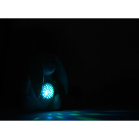 Jucarie din plus pentru bebelusi, Animalut Adorabil, cu proiectie forme luminoase si sunete, 33×25cm, en-gros