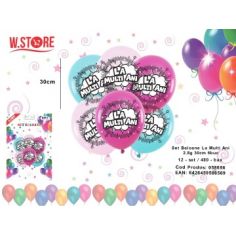 Set 6 Baloane LA MULTI ANI 2.8gr, 30cm