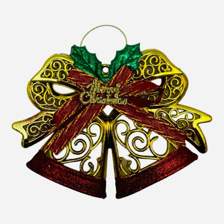 Decoratiune pentru Craciun, Clopotei, diverse culori, 15×15cm, en-gros
