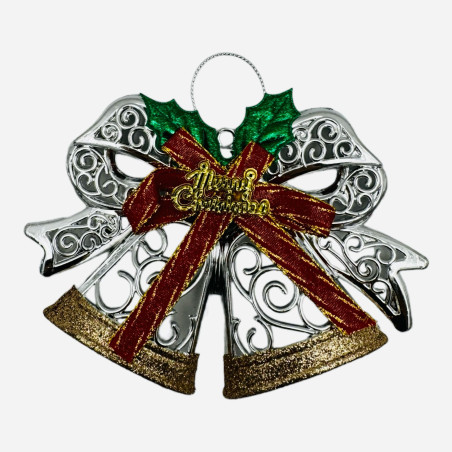 Decoratiune pentru Craciun, Clopotei, diverse culori, 15×15cm, en-gros