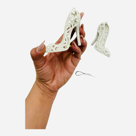 Decoratiune pentru brad de Craciun, diverse modele si culori, cu sclipici, aprox 15×15cm, en-gros