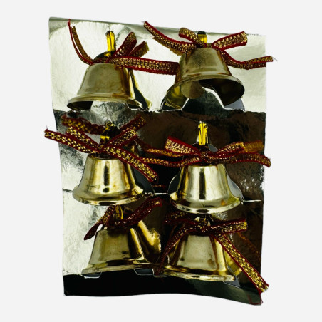 Set 6 clopotei metalici, culori combinate, 18×10cm, en-gros