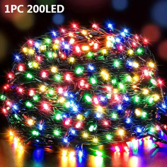 Instalatie tip sir cu 200 LED-uri, 16 metri, multicolor,...