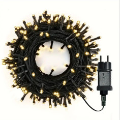 Instalație tip șir cu 200 LED-uri, 15 metri, lumina...