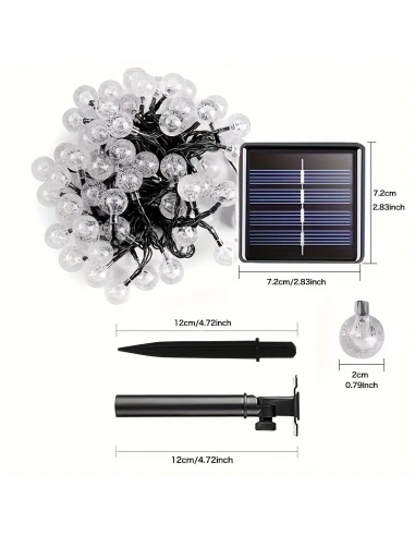 Instalație solară cu 50 led-uri in...