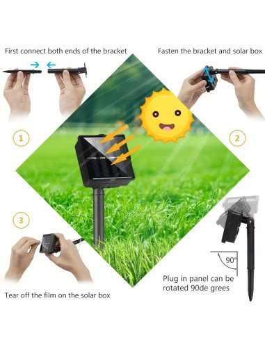 Instalație Solară 50 LED-uri în formă...
