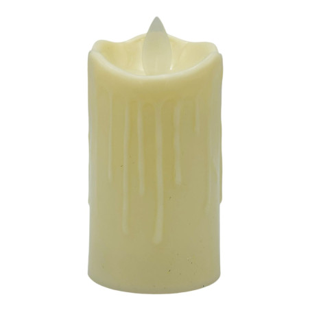 Lumanare led crem, baterii incluse, 7cm, en-gros