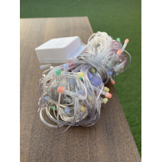 Instalație tip șir cu 80 LED-uri, 10 metri, multicolor,...