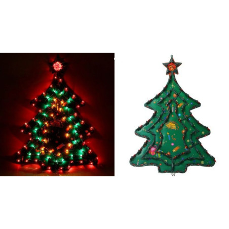 Decoratiune in forma de Brad 70 cm, ideala pentru sarbatori, alimentare la retea, En-gross