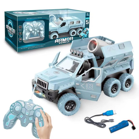 Mașina militara cu radiocomanda, Armor Vehicle, acumulator inclus,33×11×12cm, +3ani, en-gros
