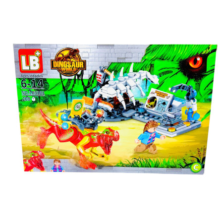 Joc de construcție pentru baieti Dinozaur, +203piese, 32×22×5cm, +6ani, en-gros