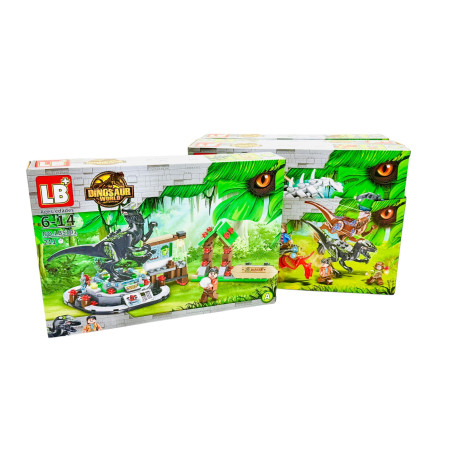 Joc de construcție pentru baieti Dinozaur, +203piese, 32×22×5cm, +6ani, en-gros