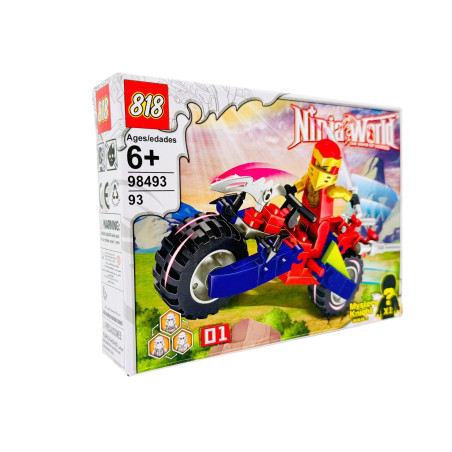 Joc de construcție pentru baieti Luptător, +96piese, 20×14.5×4cm, +6ani, en-gros