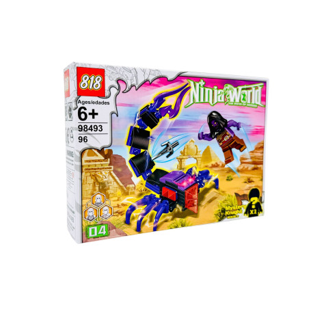 Joc de construcție pentru baieti Luptător, +96piese, 20×14.5×4cm, +6ani, en-gros
