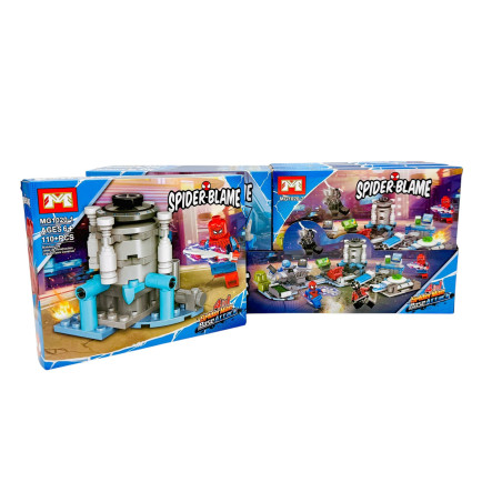 Joc de construcție pentru baieti Spider Blame, +110piese, 24×19×4.5cm, +6ani, en-gros