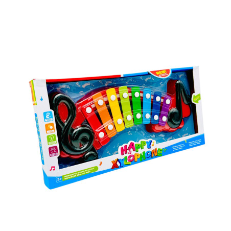 Xilofon de jucărie, Happy Xylophone, multicolor, 37×19×4cm, +3ani, en-gros