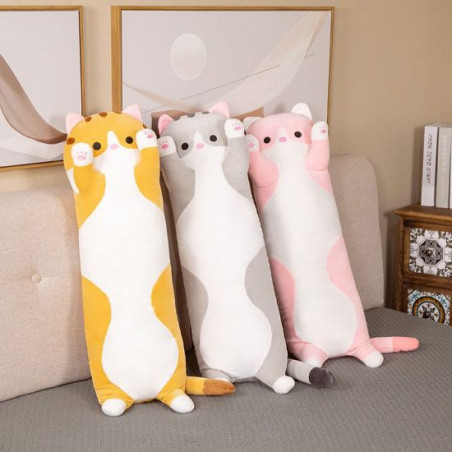 Pisi Bebe Adorabil din plus, 70cm, 3culori, en-gros