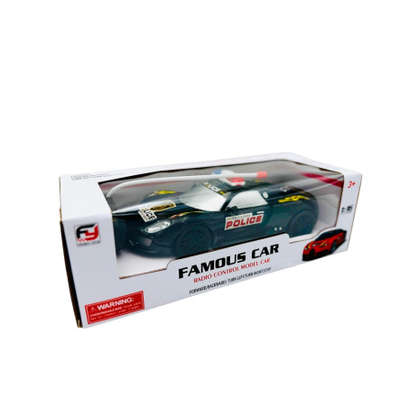 Mașina de politie cu radiocomanda, Famous Car, 31×13.5×11.5cm, +3ani, en-gros