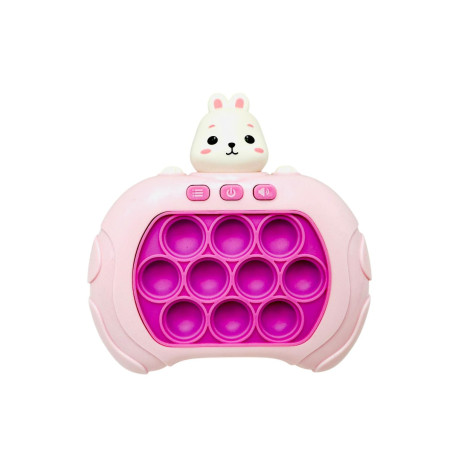 Consola pop-it 999 nivele, Speed Pass Game Machine, model Iepuras, 13×13×6cm, +3ani, en-gros